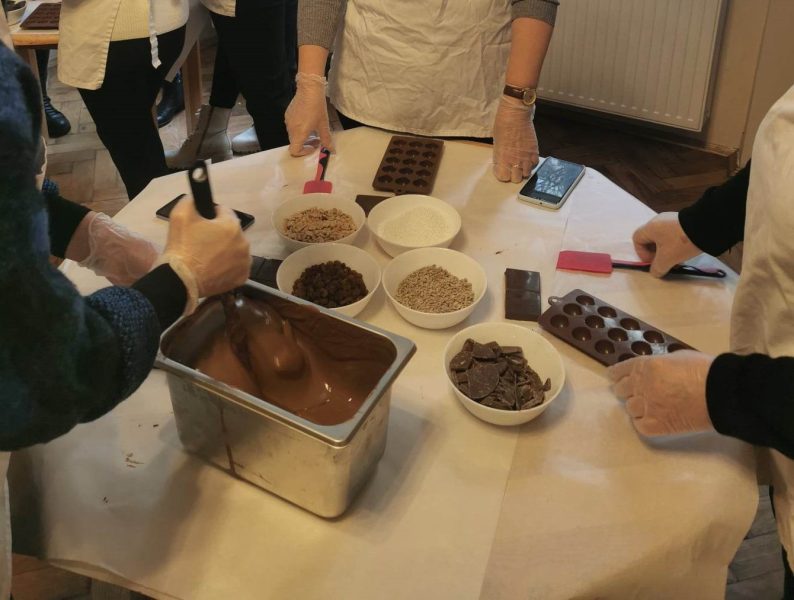 Mieszanie czekolady do wyrobów
